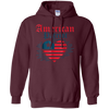 Image of American Patriot Freedom Liberty Heart T Shirt Memorial Gift