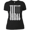 Image of American Flag No One Fights Alone Pride Ems Police T-Shirt
