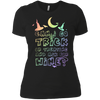 Image of Adult Trick Or Treating For Wine Rainbow T-Shirt