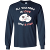 Image of All You Need Is Love And A Nap - Funny Cat Nap Shirt