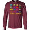 Image of "Game Over" retro alien invaders tshirt 80s 8-bit video game