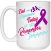 Image of Alzheimer's Awareness T Shirts Purple Ribbon EndAlz Tees