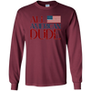 Image of All American Dude 4th of July Patriotic America USA Shirt LS