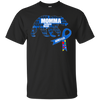 Image of Apraxia Awareness Blue Ribbon T-shirt Momma Bear Shirt