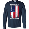 Image of American Flag Never Forget 9/11 T-Shirt - Patriot Day Tee