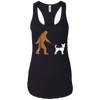 Image of Bigfoot Walking Chihuahua Dog T-Shirt