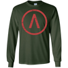Image of Grèce antique Spartan Lambda T-shirt en détresse