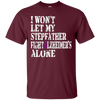 Image of Alzheimer's Awareness T-Shirt For Stepfather Purple Ribbon