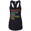 Image of Absolutely Awesome Since September 2008 10th Birthday Shirt
