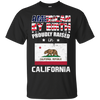 Image of American By Birth Proudly Raised In California Flag Shirt