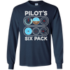 Image of Pilot's Six Pack T-Shirt | Flight Instruments Aviation Shirt