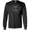 Image of Army Veteran Proud Wife American Flag Pride T-shirt
