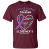 Image of Alzheimer Support Shirt Awareness Month Purple Grandma