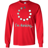 Image of "I'm Thinking" Geek Nerd Computer Programmer Techie T-Shirt