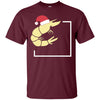 Image of Christmas Shrimp T-Shirt - Shrimp With Santa Hat Tee