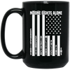 Image of American Flag No One Fights Alone Pride Ems Police T-Shirt