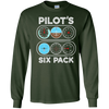 Image of Pilot's Six Pack T-Shirt | Flight Instruments Aviation Shirt
