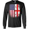 Image of American Georgian Flag T-shirt Georgia Republic Country