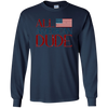 Image of All American Dude 4th of July Patriotic America USA Shirt LS