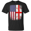 Image of American Georgian Flag T-shirt Georgia Republic Country