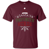 Image of Santa's Favorite Nurse Holiday Christmas Nursing T-Shirt