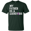 Image of Alzheimer's Awareness Shirt For Fathers Purple Ribbon Tee