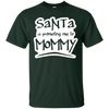 Image of Santa Is Promoting Me To Mommy T-Shirt | Christmas Tee