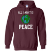 Image of All I Want Is World Peace & Harmony Anti-War T-Shirt