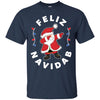 Image of Santa Dabbing Christmas Shirt Feliz Navidab
