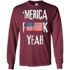 Image of 'Merica Yeah T-Shirt USA Flag 4th July American Patriotic US