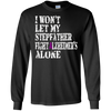 Image of Alzheimer's Awareness T-Shirt For Stepfather Purple Ribbon