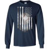 Image of Drapeau Américain Vintage Baseball Drapeau T-Shirt, Papa, Maman, Enfant T