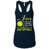 Image of WITH JESUS IN HER HEART & A Softball Hand She Is T-Shirt