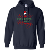 Image of Santas Promoting Me To Mommy Mom Christmas Maternity T-Shirt