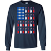 Image of American Beer Pong Flag 4th of July Drinking Long Sleeve