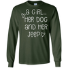 Image of A Girl...Her Dog And Her Jeep T shirt