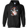 Image of Christmas Snowman Siberian husky Funny T-shirt