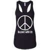 Image of AM Peace Sign Shirts: Peace Begins With Us Symbol T-Shirt