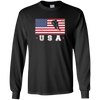 Image of American USA Flag Ice Hockey T-Shirt Patriotic Sports Gift