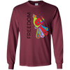 Image of "Freedom" Bright Colorful Bird Diversity Unity T-Shirt