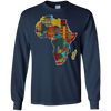 Image of African pride traditional ethnic pattern Africa map t-shirt