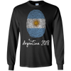 Image of Argentina Shirt 2018 Thumbprint Soccer Flag Design