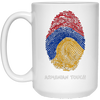Image of Armenian Flag Fingerprint T-shirt Armenia Flag Shirt