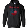 Image of American Patriot Freedom Liberty Heart T Shirt Memorial Gift