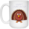 Image of "Happy Thanksgiving" Turkey Thanksgiving Funny T-Shirt