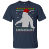 Image of Santasquatch Christmas Ugly Sweater T-Shirt Funny Gift