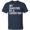 Image of Alzheimer's Awareness Tee For Grandfathers Purple Ribbon Tee