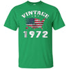 Image of American USA Flag Vintage 1972 Shirt 46th Birthday Gifts Tee