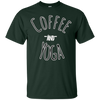 Image of "Coffee and Yoga" Black And White Tee