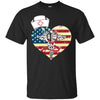 Image of American Flag Nursing Heart National Nurse Week T-shirt